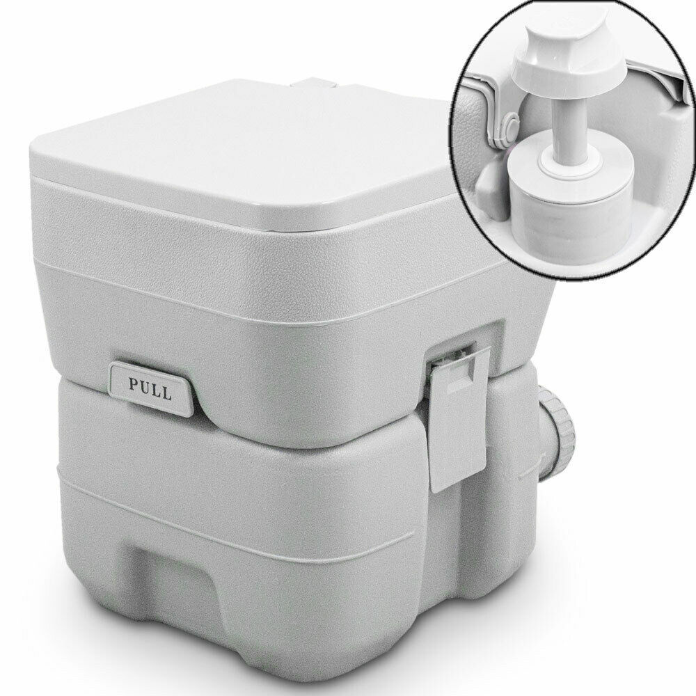 Mobilní toaleta WC Přenosná pro karavan Kemping stan/domek 20L MS17633